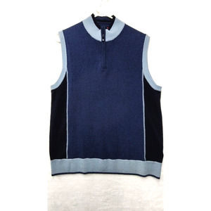 Vicutu‎ Vest Men's Large Menswear 1/4 Zip Blue Golf